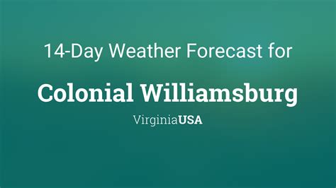 weather williamsburg|7 day forecast williamsburg va.